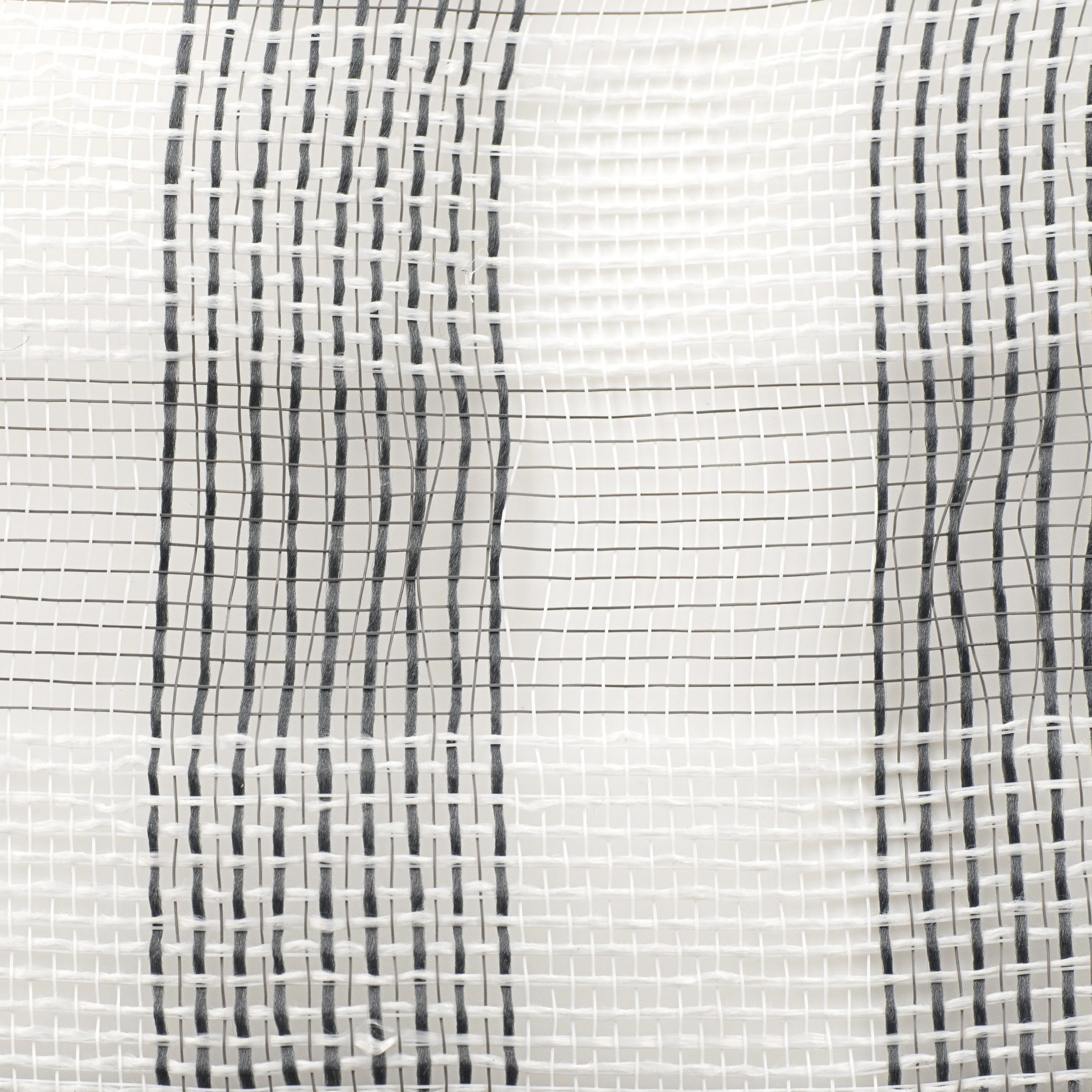 10" Buffalo Plaid Mesh: Grey & White