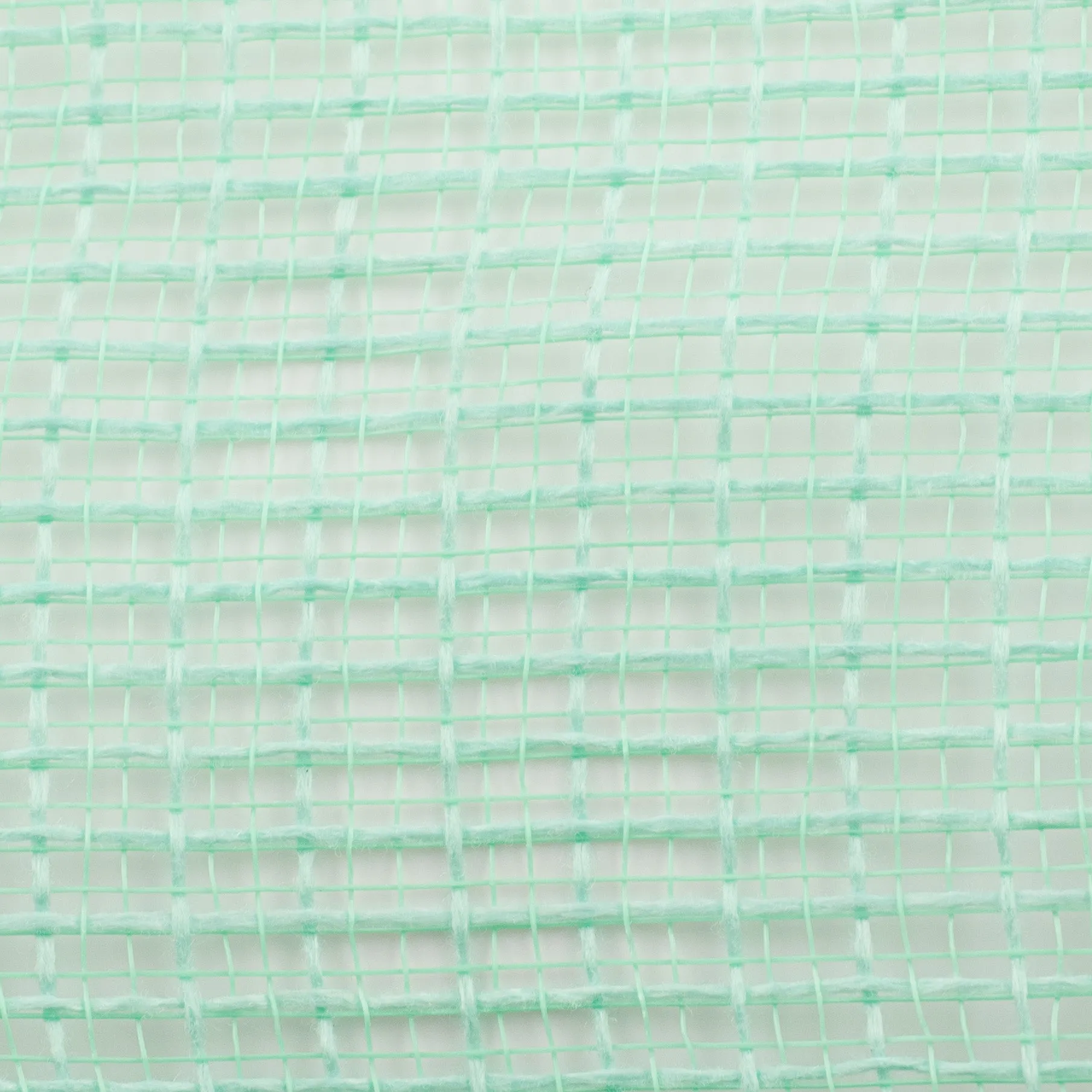 10" Check Fabric Mesh: Mint Green