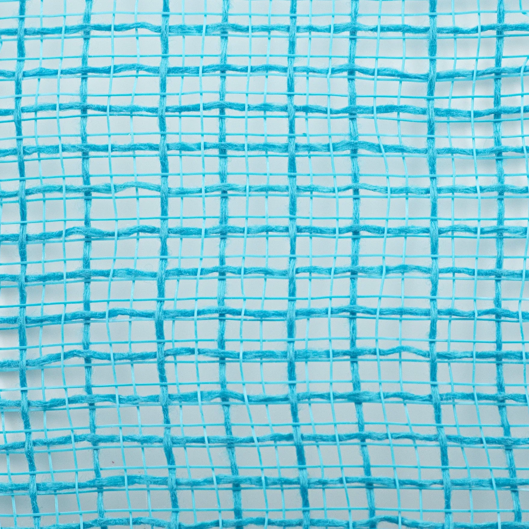 10" Check Fabric Mesh: Turquoise