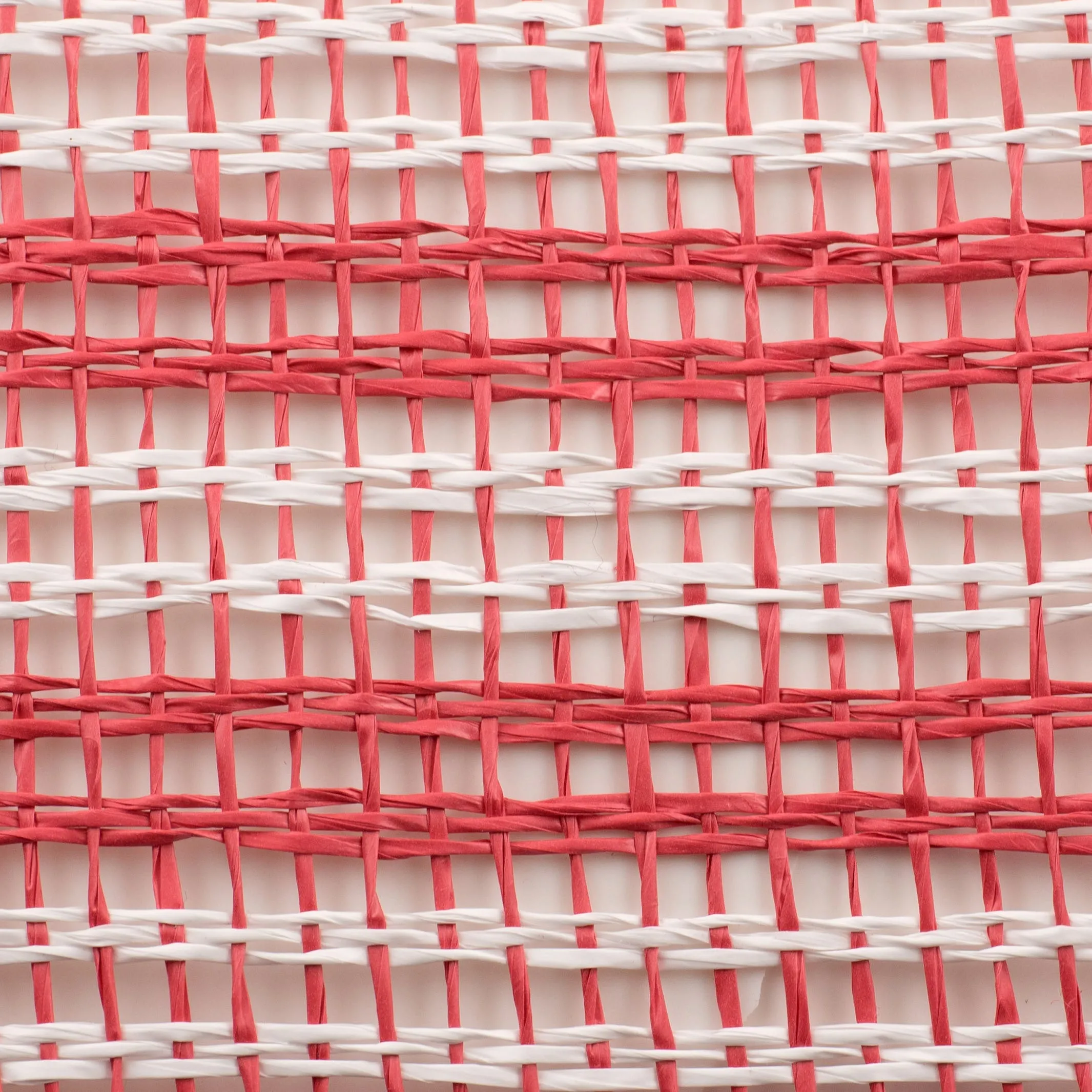 10" Poly Burlap Double Stripe Mesh: Red & White