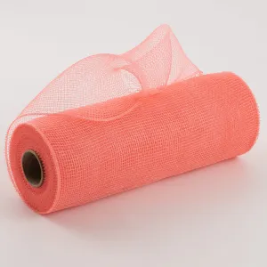 10" Poly Deco Mesh: Coral