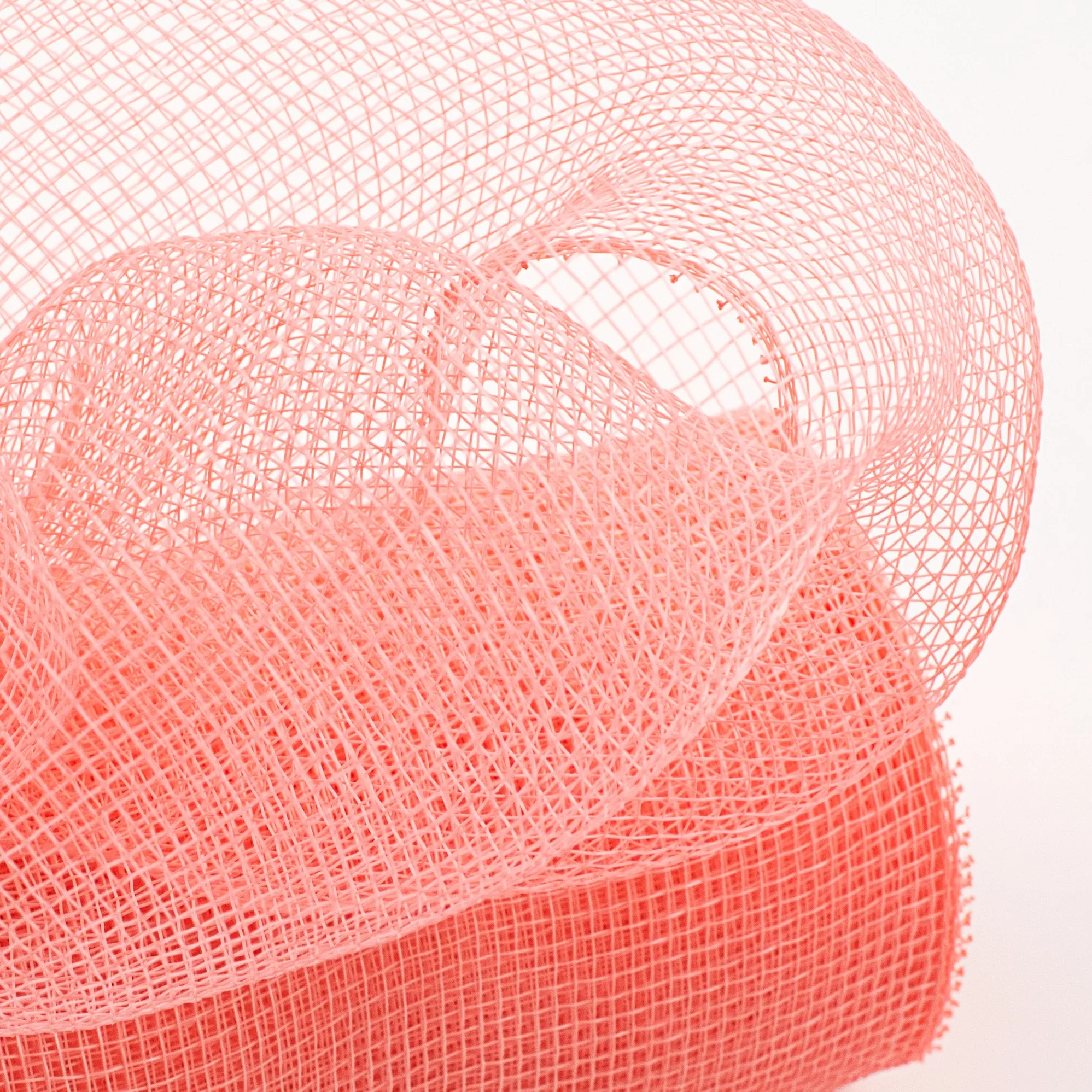 10" Poly Deco Mesh: Coral