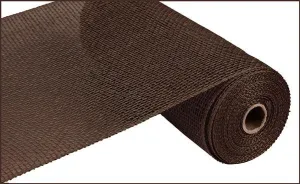 10" x 10yds Poly Burlap Mesh: Chocolate Brown