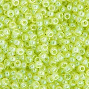 11-371, Miyuki 22g Pale Moss Green Luster