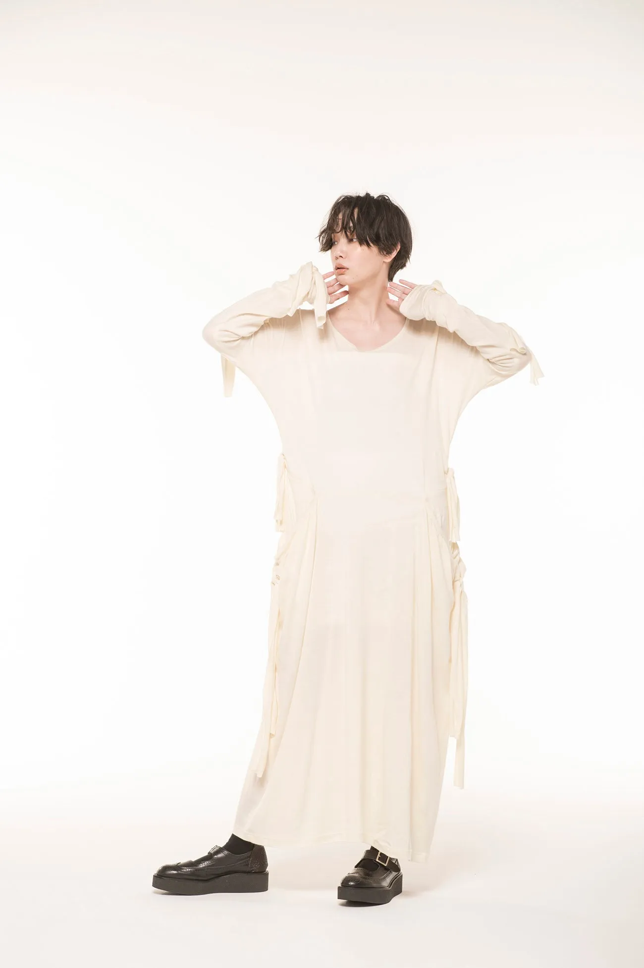 2/60 Double Jersey Ribbon One-Piece・B