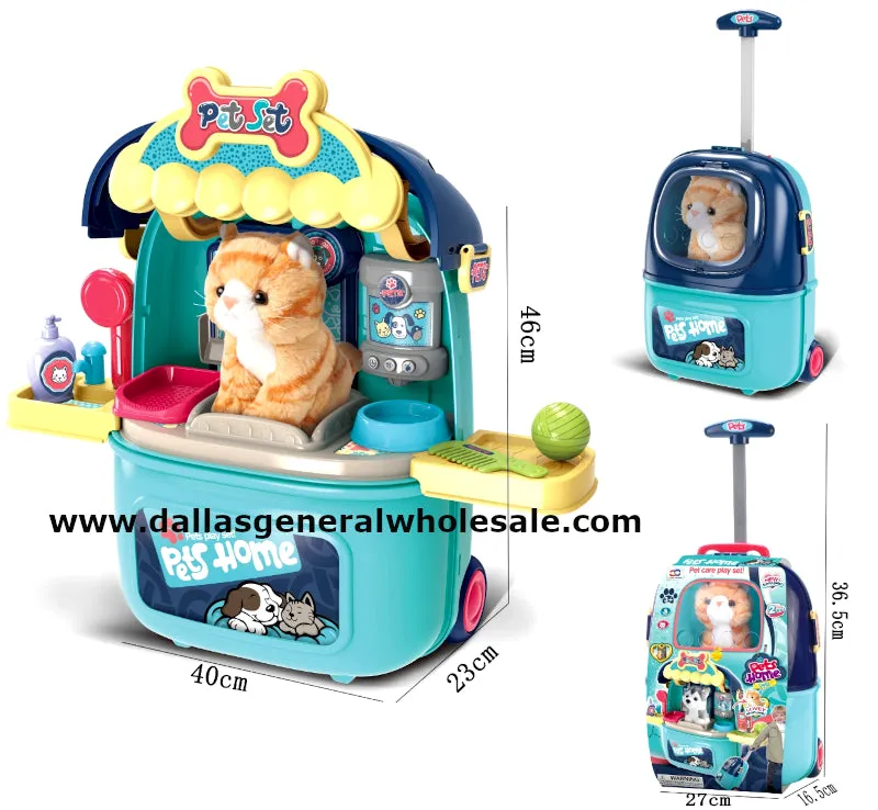 2in1 Kitty Cat Suitcase Luggage Toy Wholesale