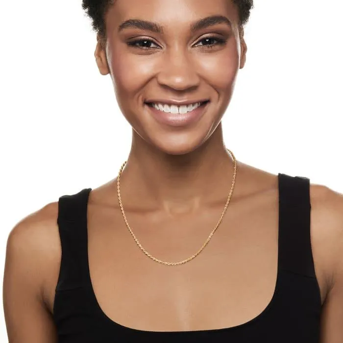 2mm Gold Rope Chain