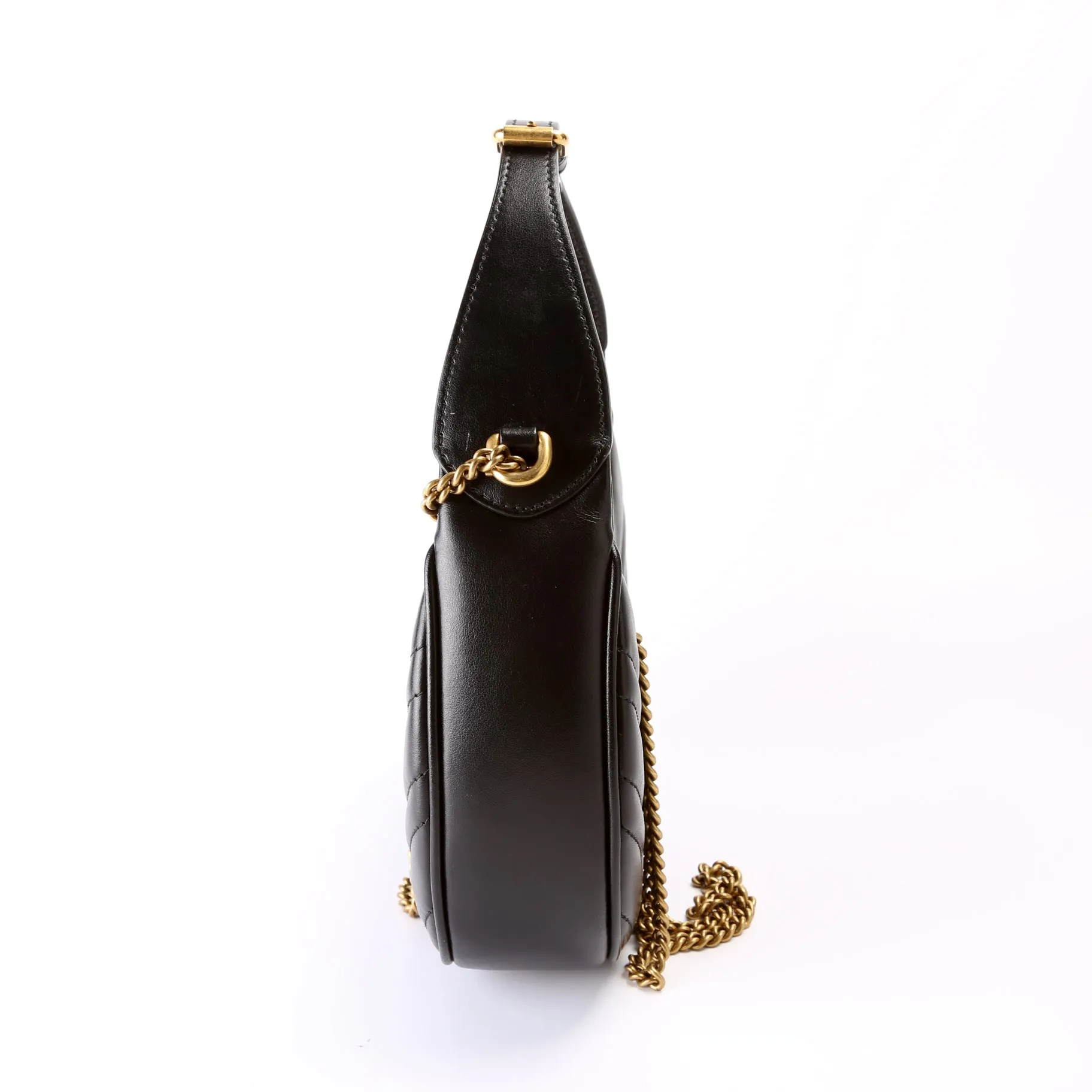 699514 GG Marmont Half-Moon Mini Bag