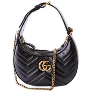 699514 GG Marmont Half-Moon Mini Bag