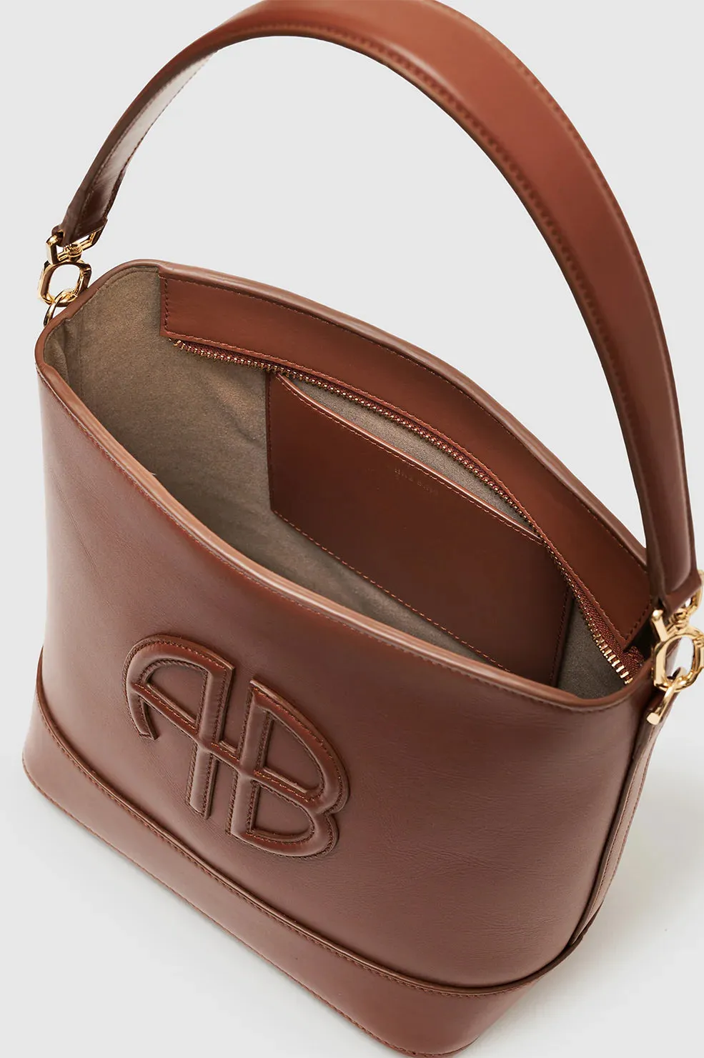 Anine Bing Lili Bucket Bag - Cognac