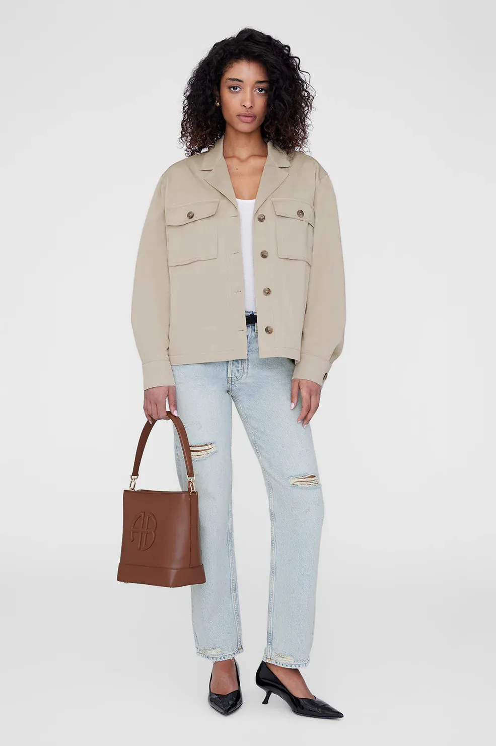 Anine Bing Lili Bucket Bag - Cognac