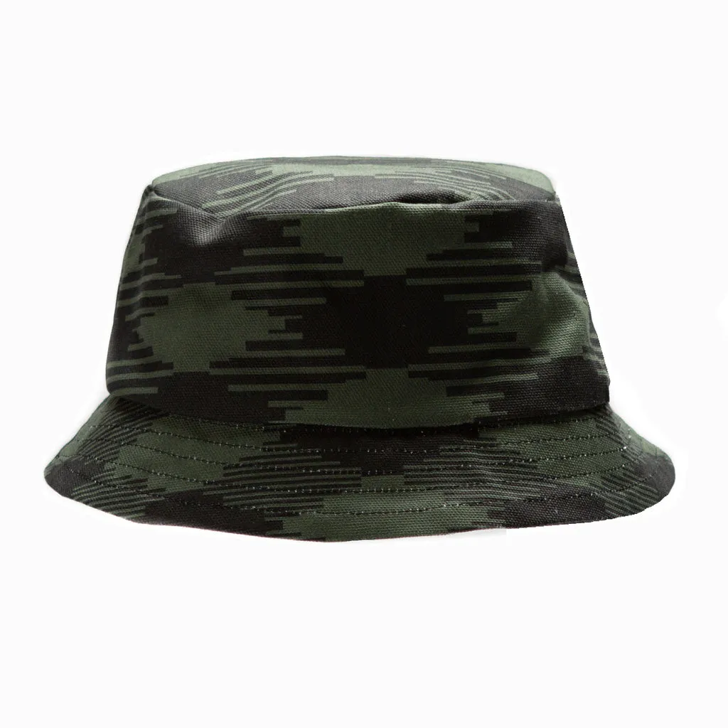 ARGYLE BUCKET HAT KHAKI BLACK