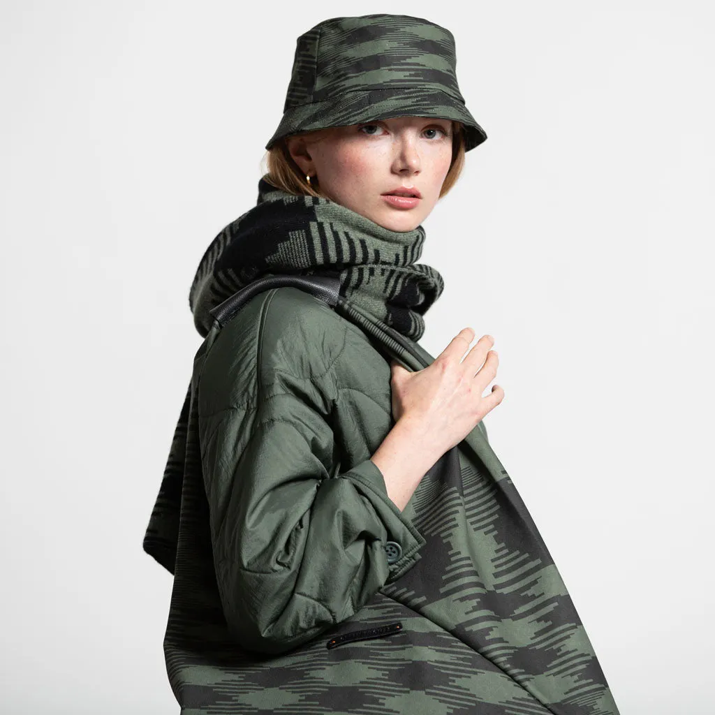 ARGYLE BUCKET HAT KHAKI BLACK