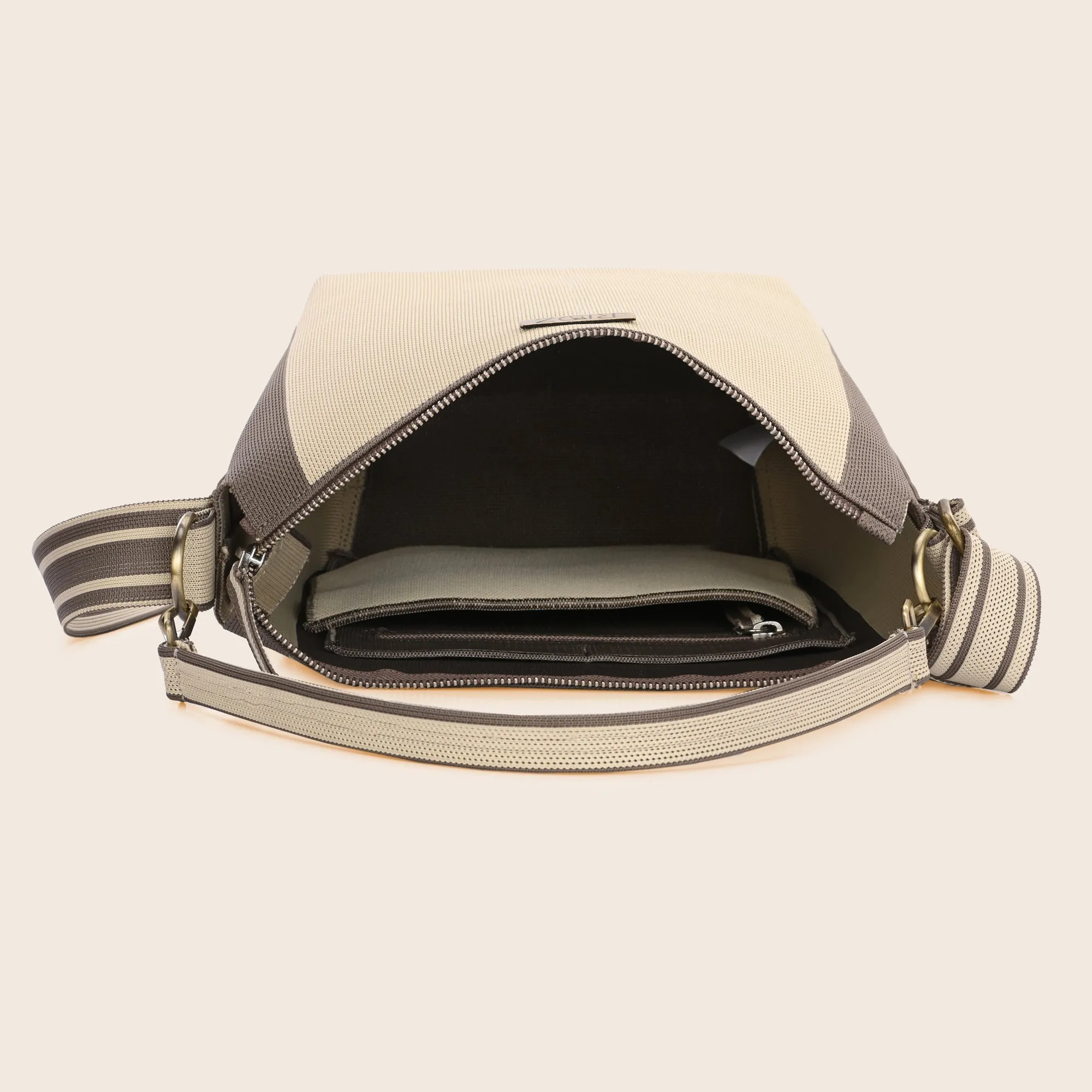 Atlas- Crossbody Sling Bag- Cream