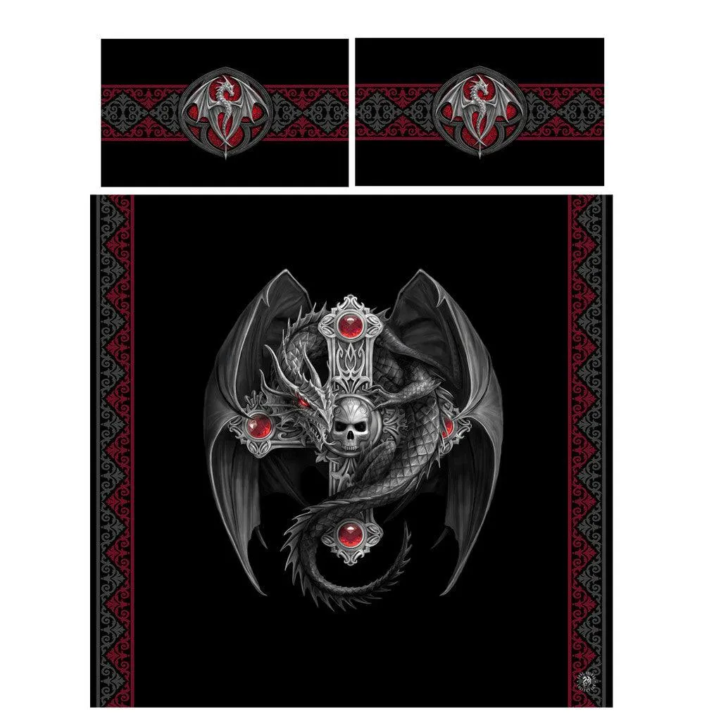 Autumn Bedroom Decor - GOTHIC DRAGON-Duvet & Pillow Cases Cover Set UK Superking/US Kingsize