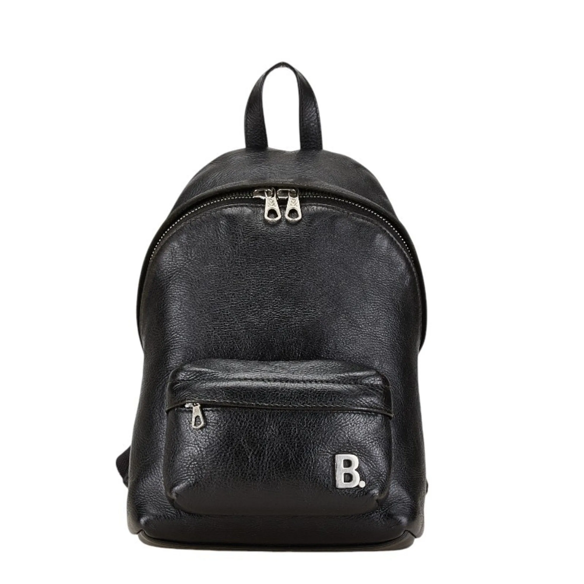 Balenciaga B Bucket Black Leather Bag