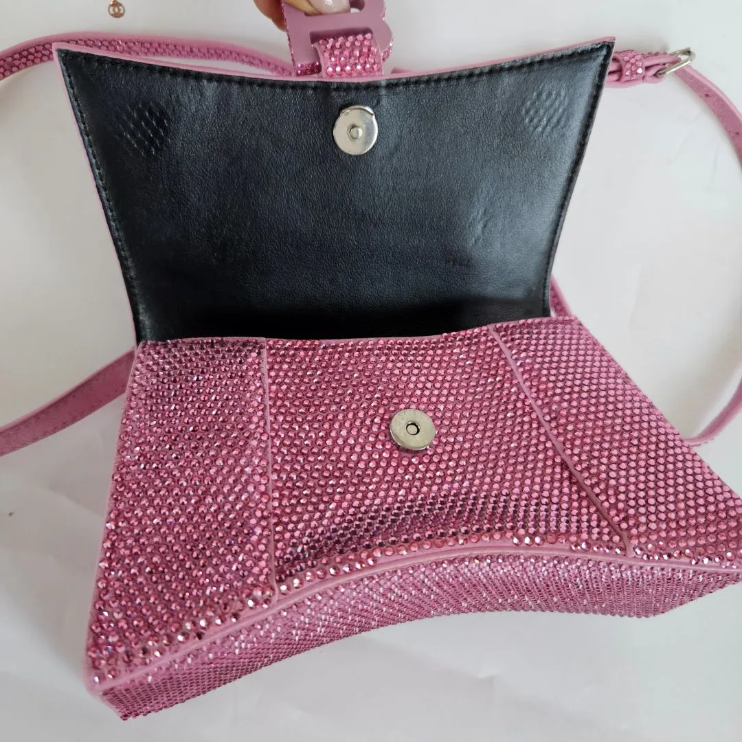 Balenciaga Hourglass XS embellished top-handle bag