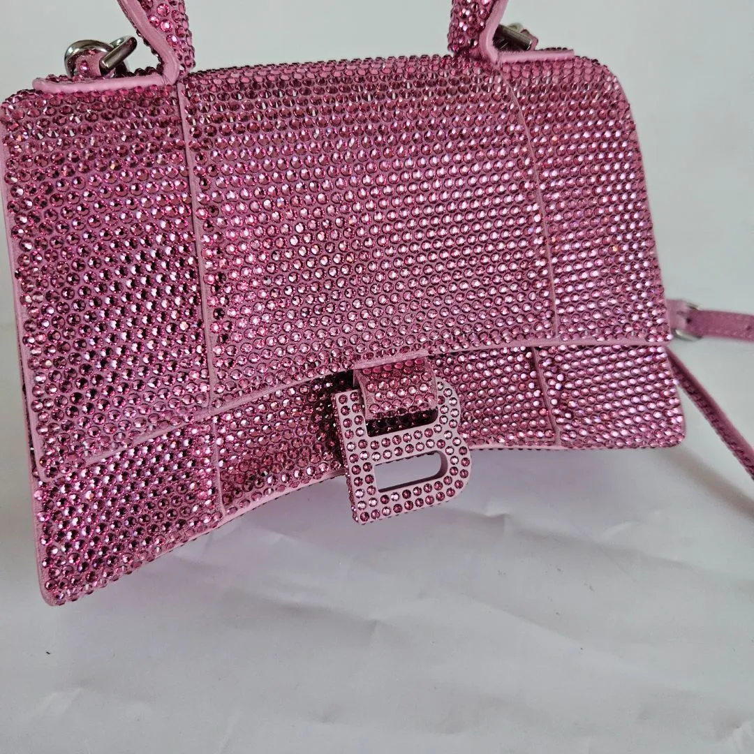 Balenciaga Hourglass XS embellished top-handle bag