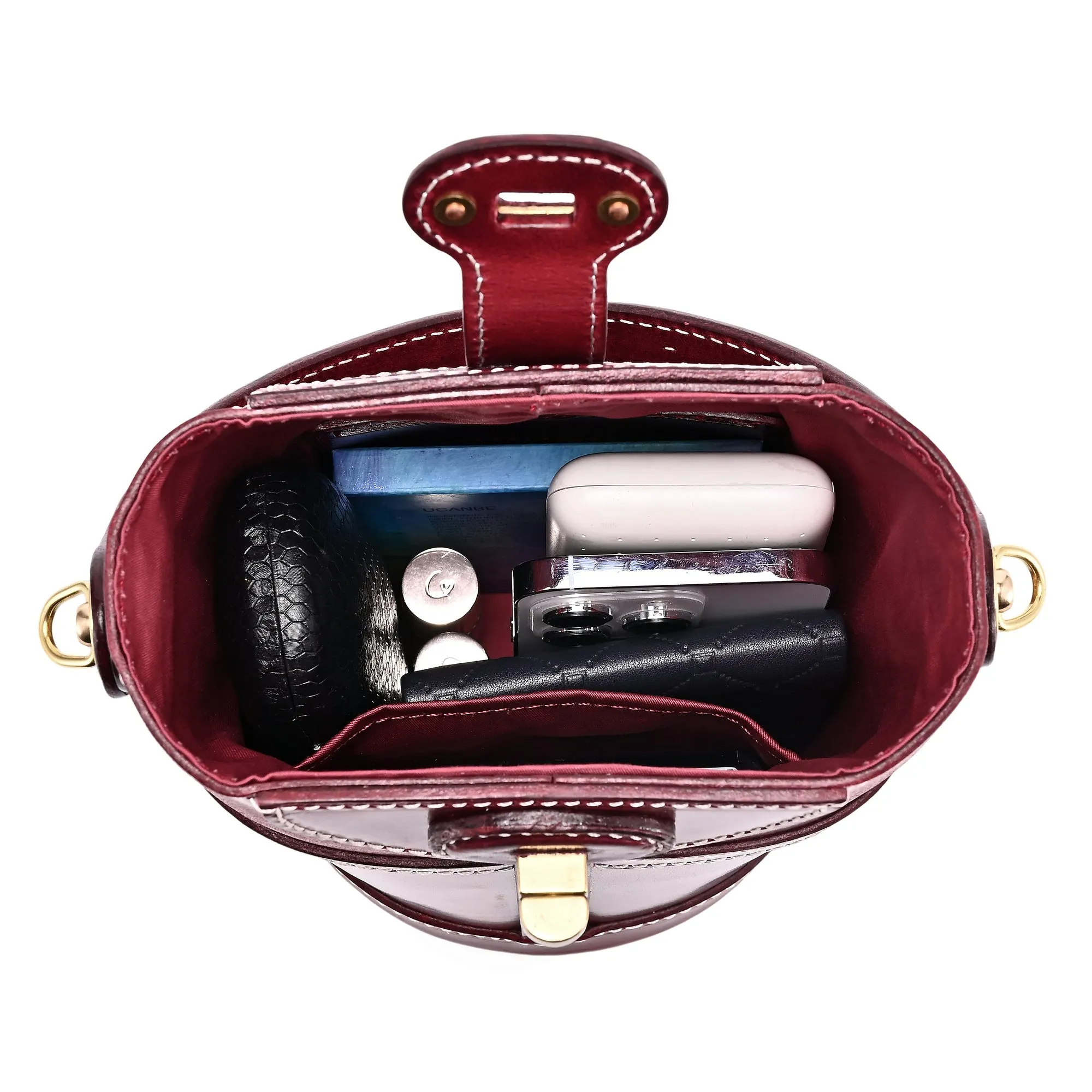Begonia Vintage Bucket Crossbody