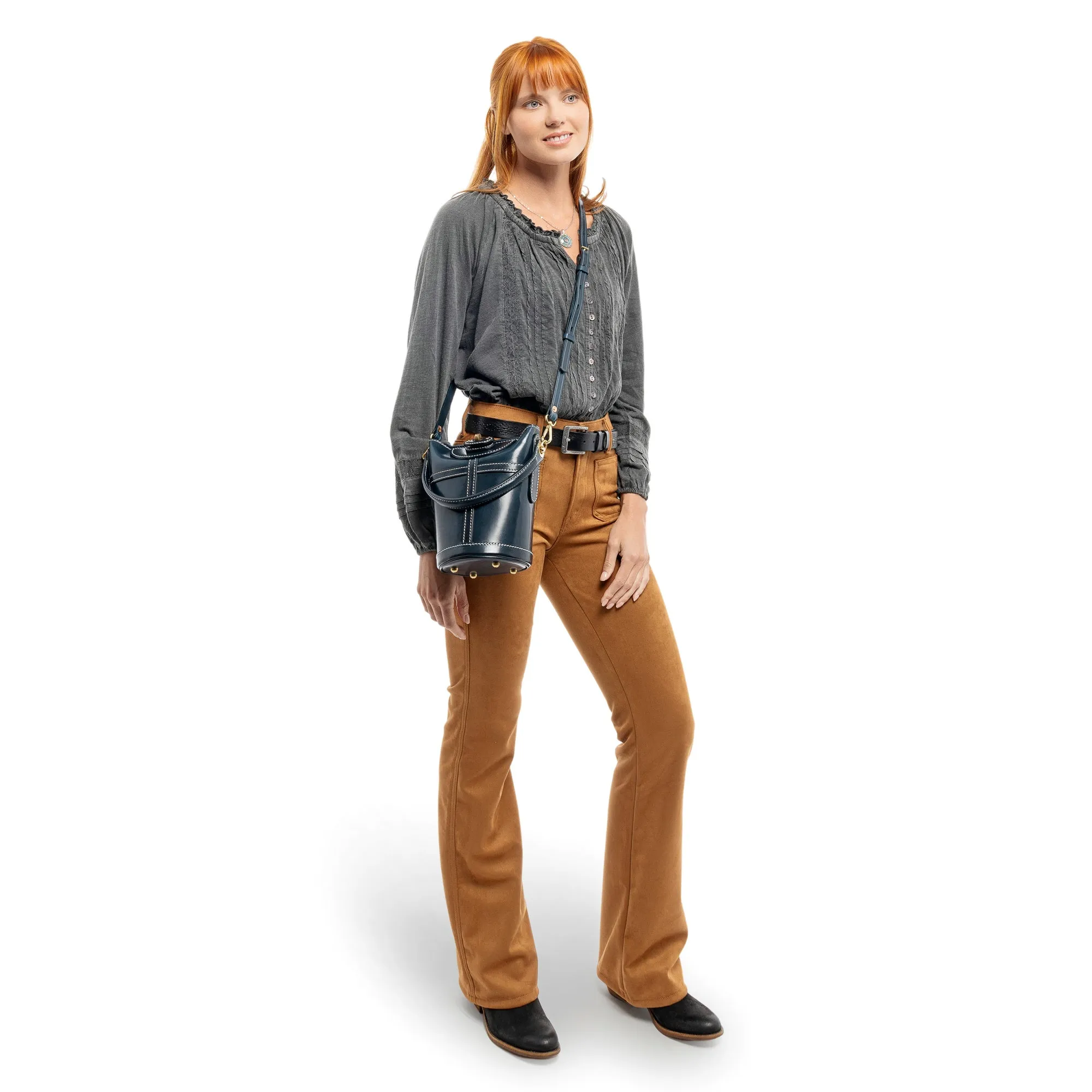 Begonia Vintage Bucket Crossbody