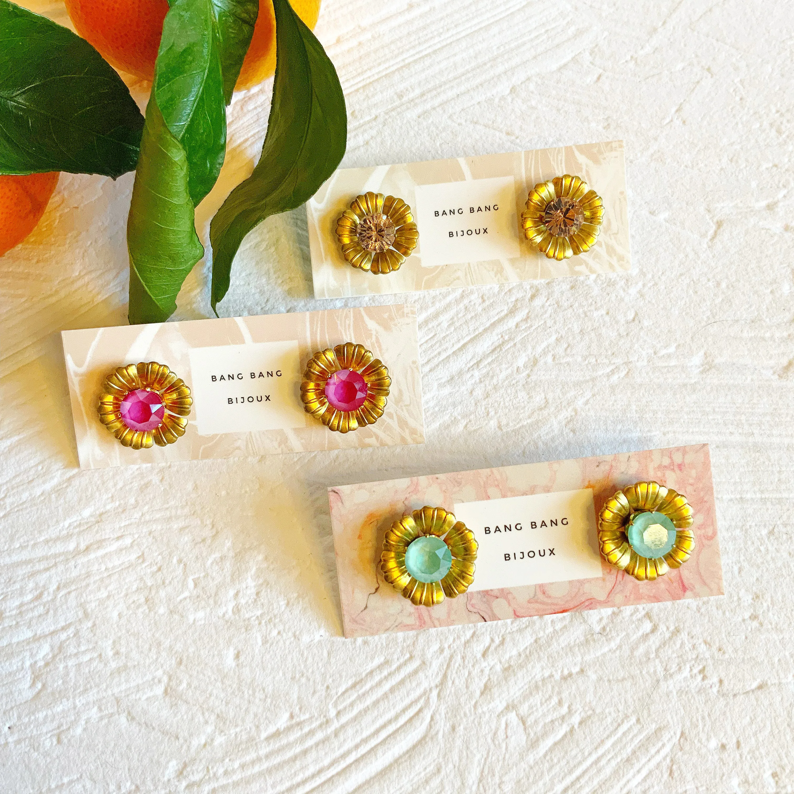 Big Buds Swarovski Ear Shields: Multiple Colour Options