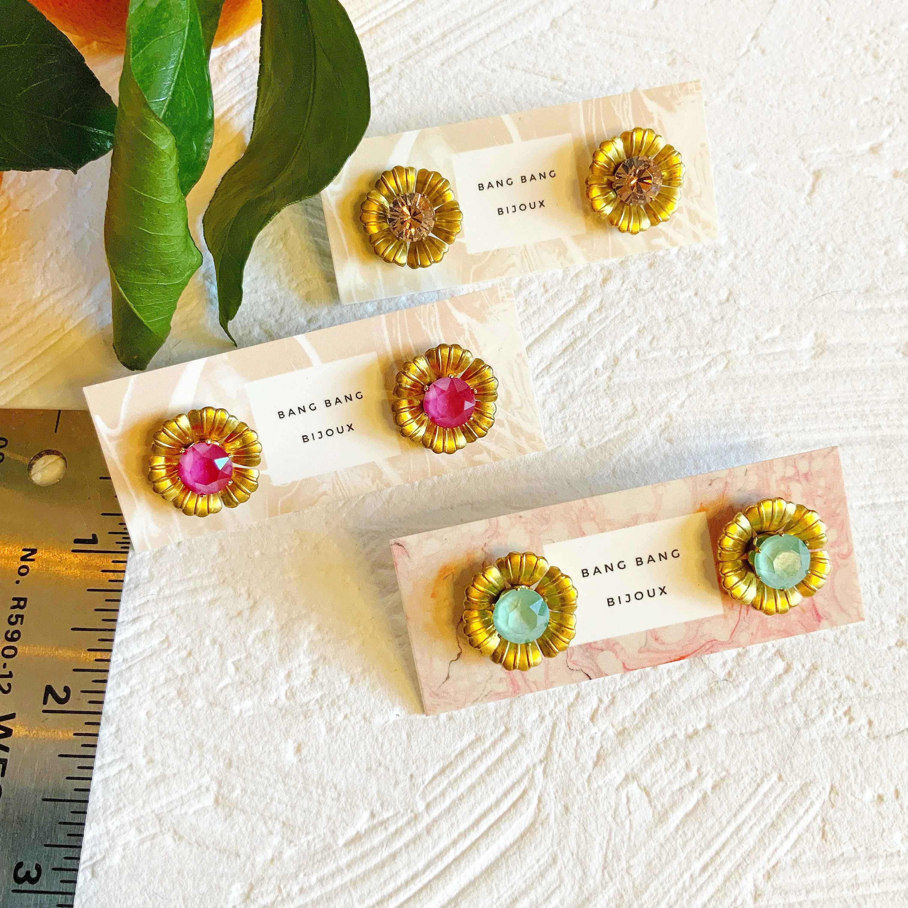 Big Buds Swarovski Ear Shields: Multiple Colour Options