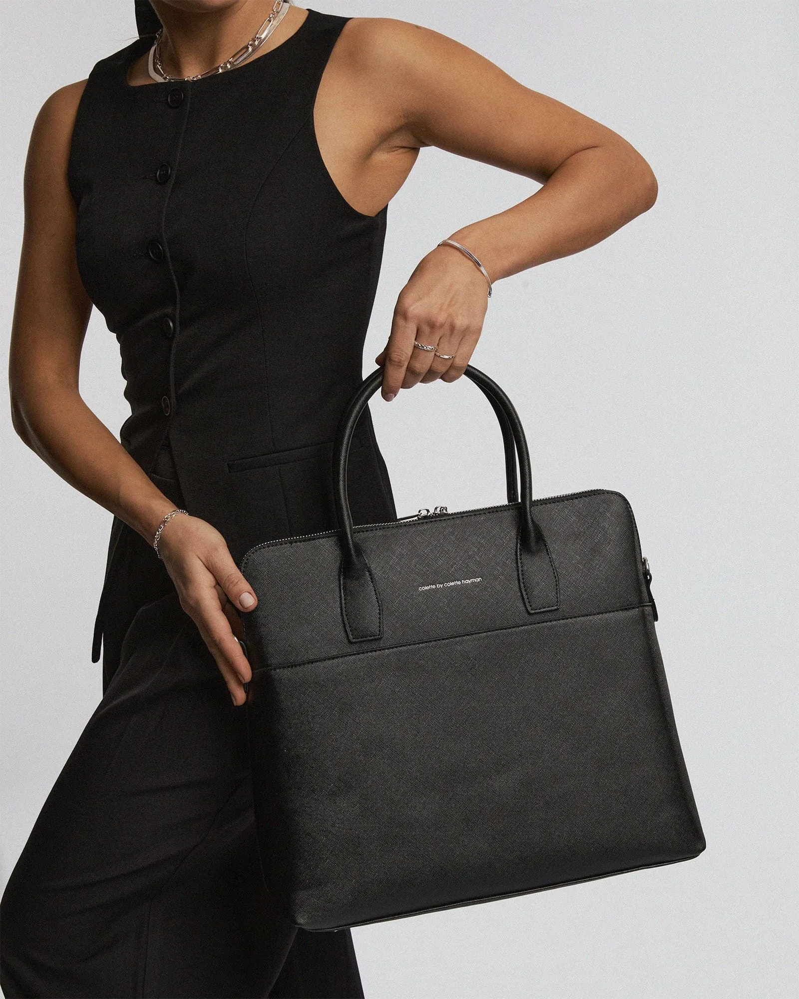 Black Dominique Laptop Bag