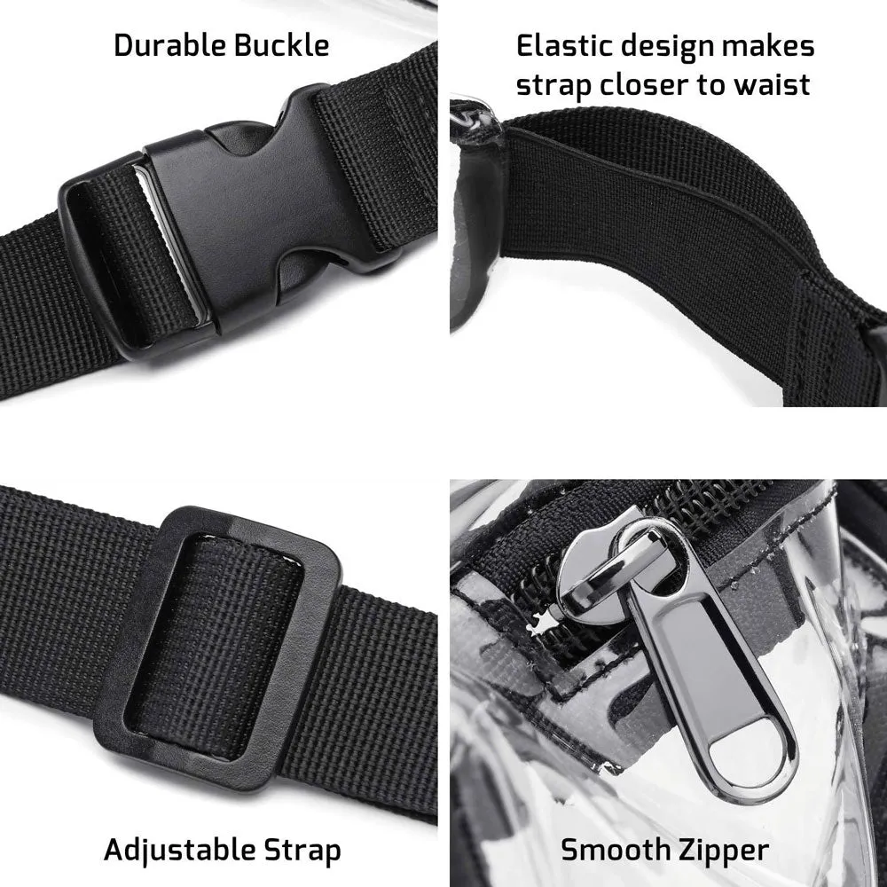 Black Mogul Stadium Clear Waist Bag