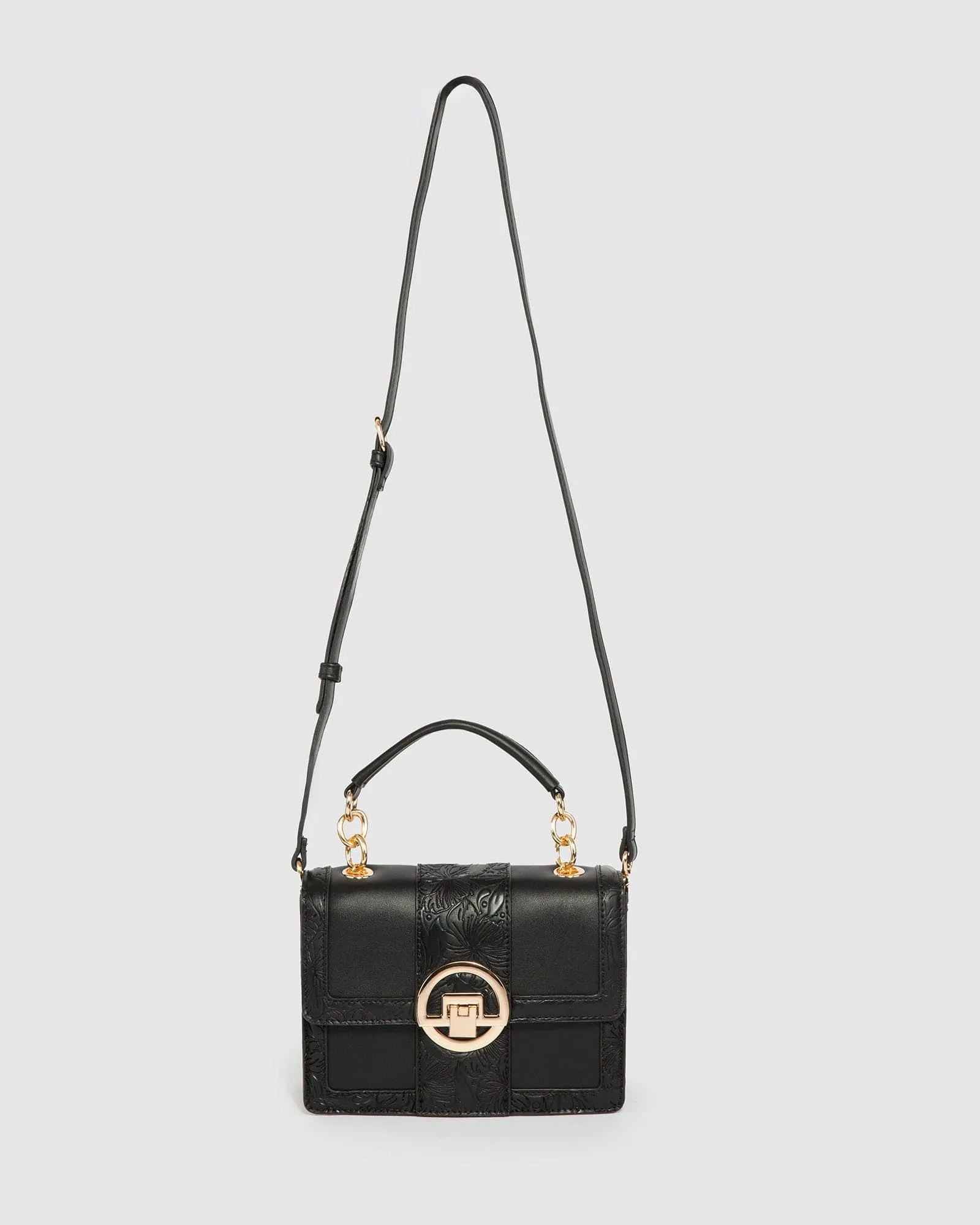Black Sierra Top Handle Bag