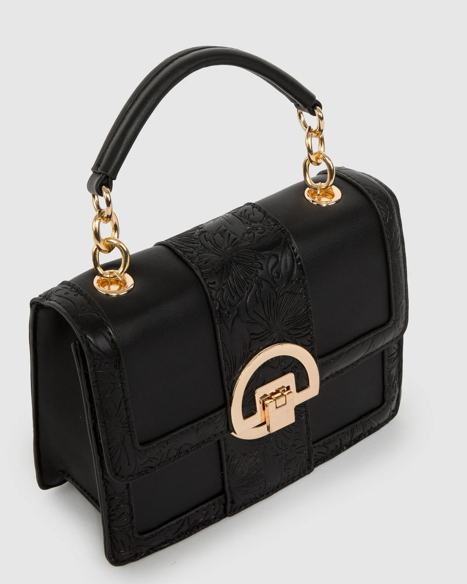 Black Sierra Top Handle Bag