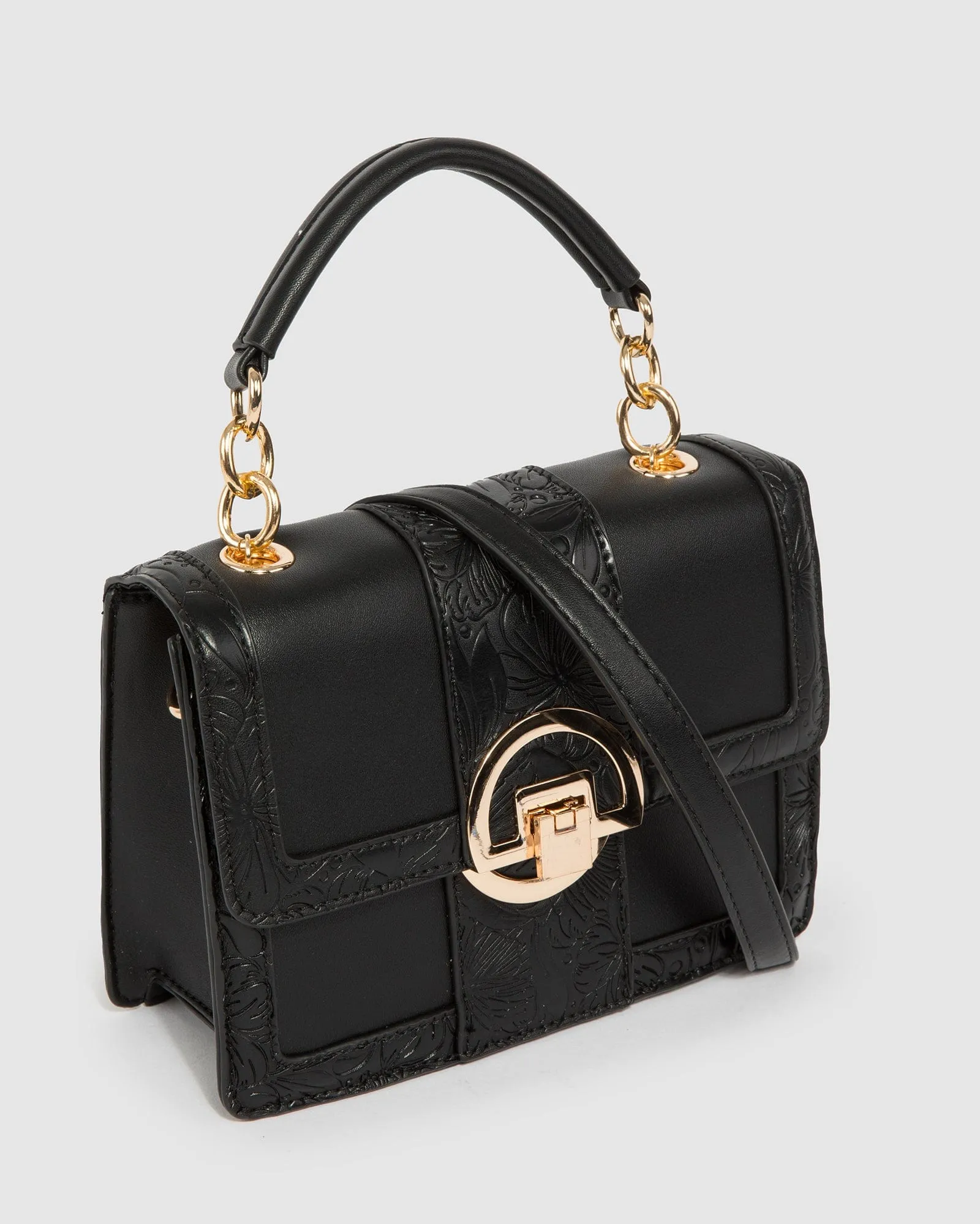 Black Sierra Top Handle Bag