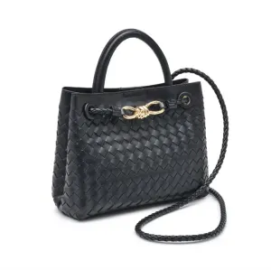 Blakely - Woven Crossbody Bag (Black)