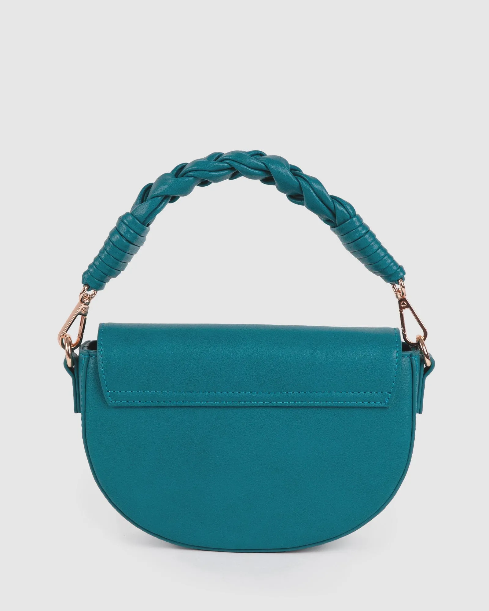 Blue Daliah Crescent Crossbody Bag
