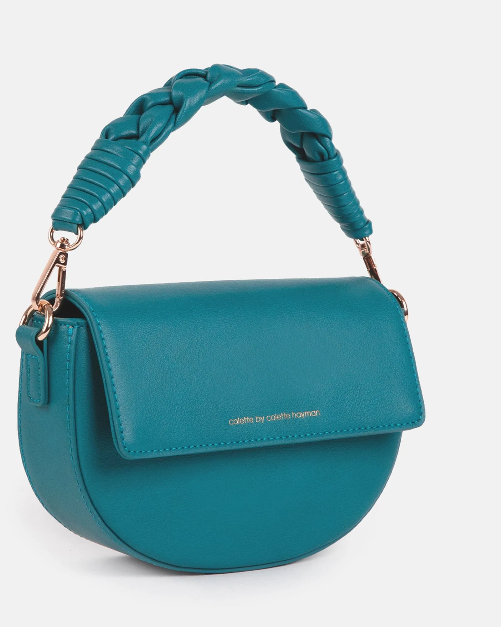 Blue Daliah Crescent Crossbody Bag