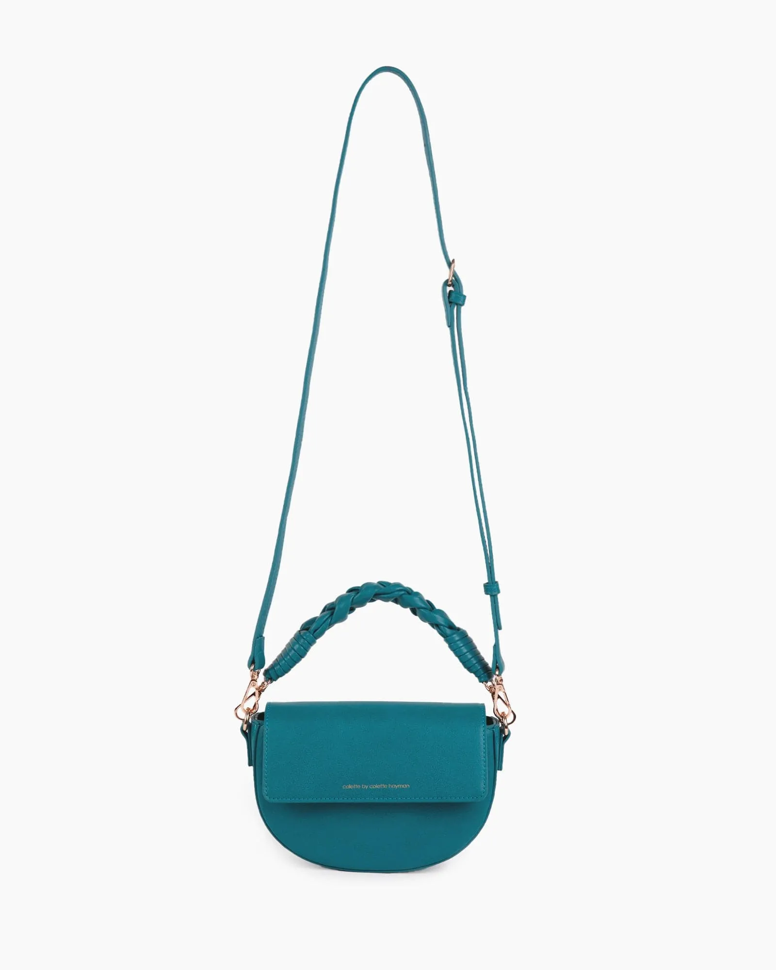 Blue Daliah Crescent Crossbody Bag