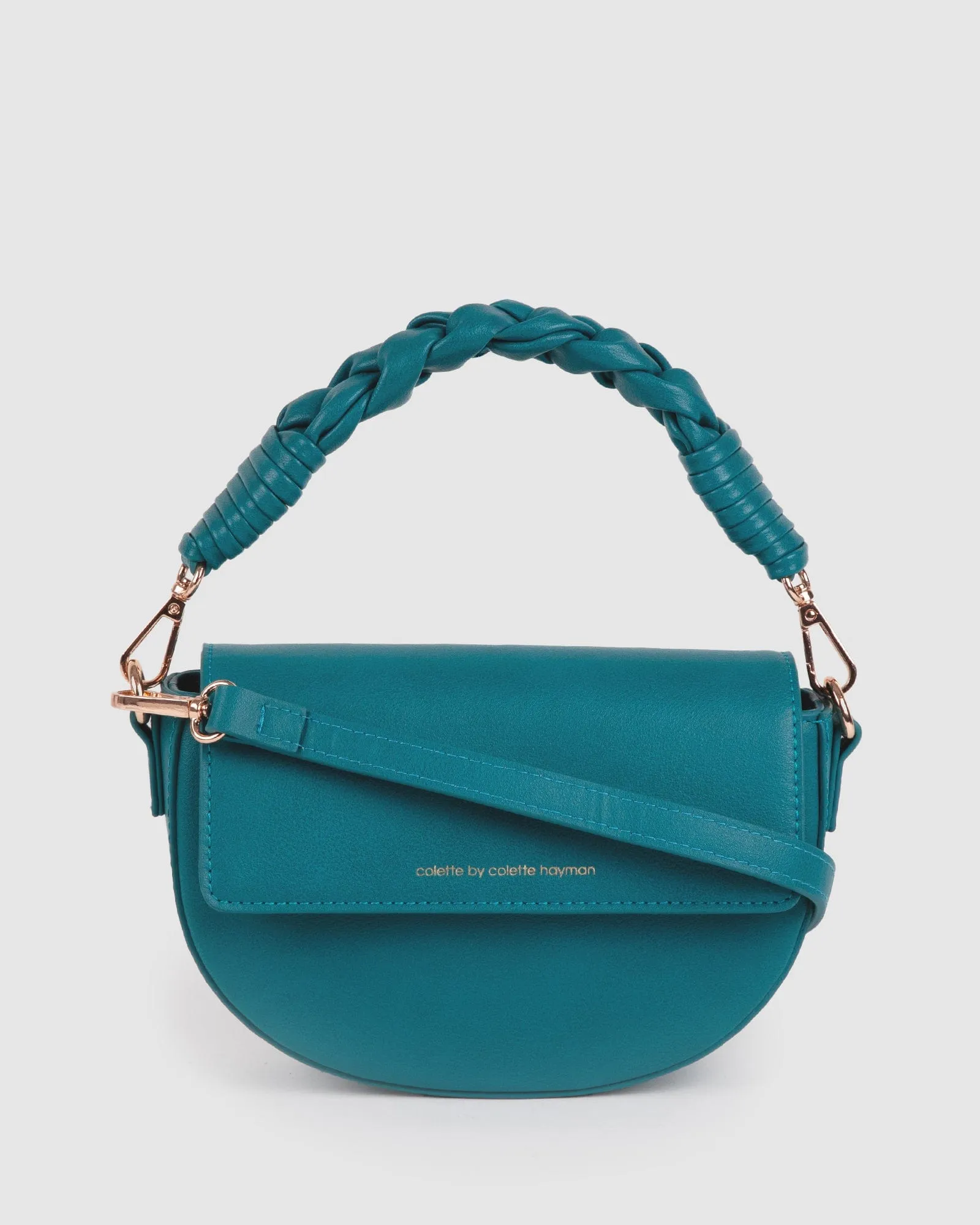 Blue Daliah Crescent Crossbody Bag