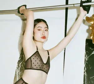 BULLY BOY Polka Dot Mesh Bra