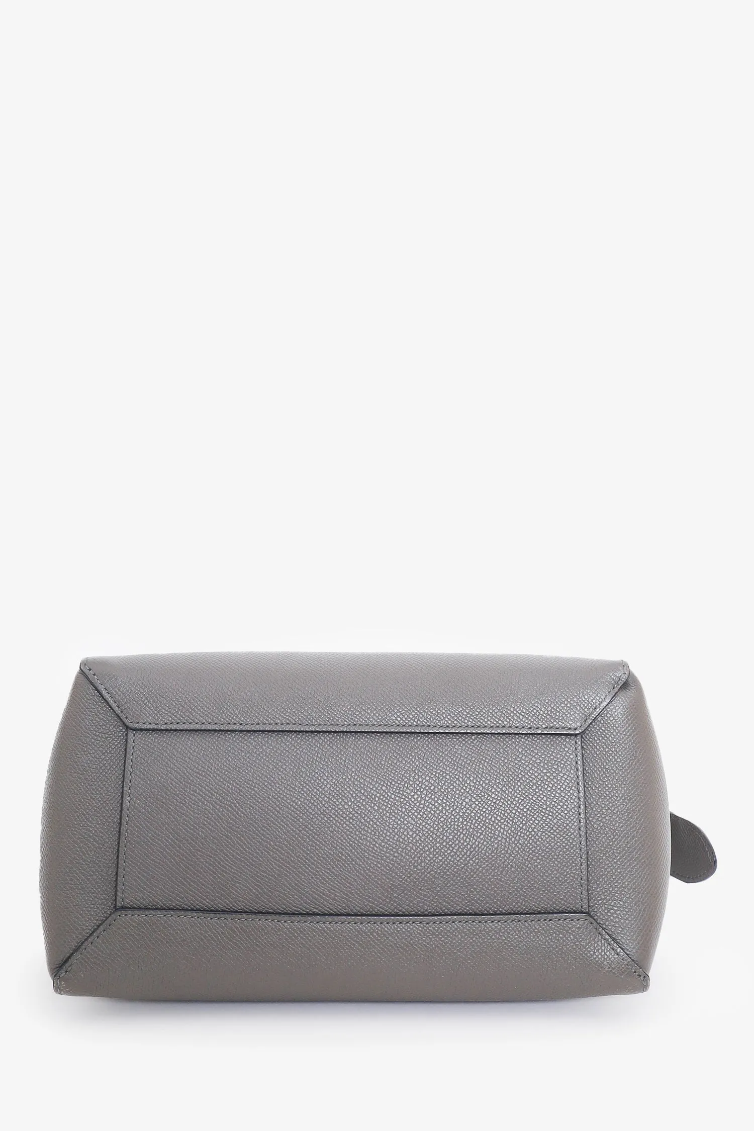 Celine Grey Leather Micro Belt Bag with Strap