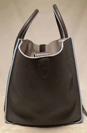 Celine Medium Grey Leather Phantom Luggage Tote