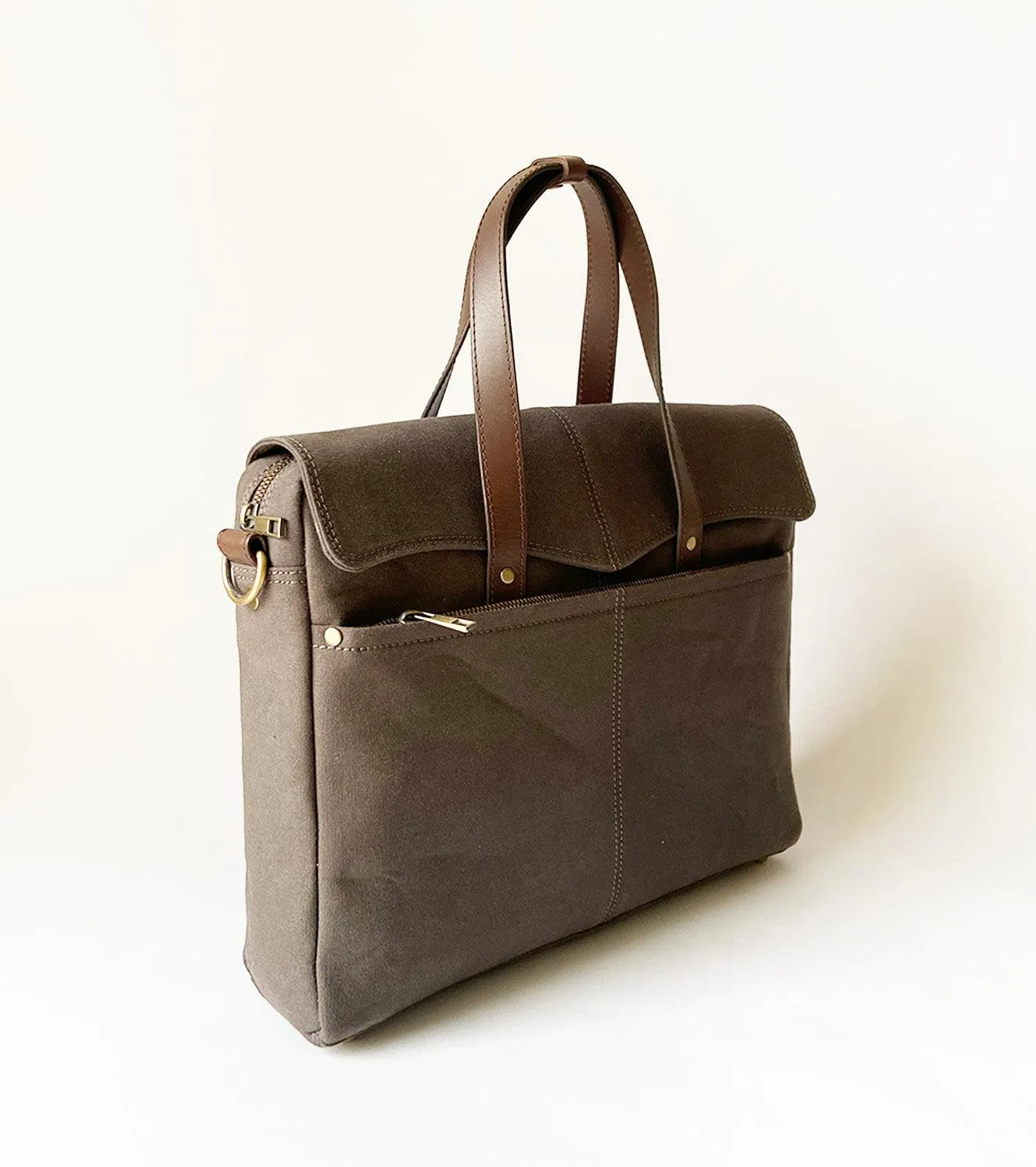 Charcoal briefcase