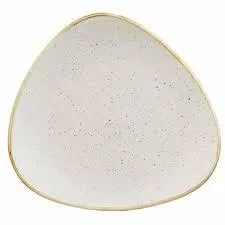 CHURCHILL STONECAST BARLEY WHITE SPECKLE LOTUS PLATE 7”