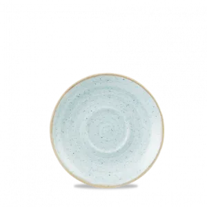 CHURCHILL STONECAST DUCK EGG CAPPUCCINO SAUCER 6.25"