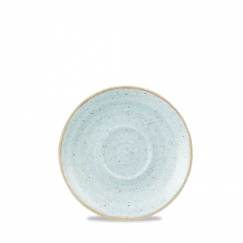 CHURCHILL STONECAST DUCK EGG CAPPUCCINO SAUCER 6.25"