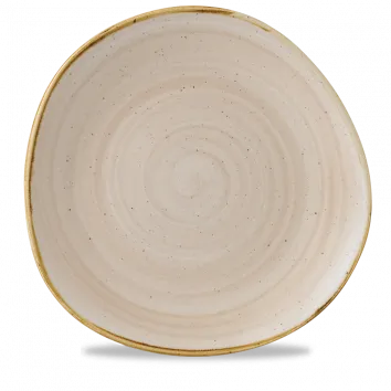 CHURCHILL STONECAST NUTMEG ROUND TRACE PLATE - 11.75"