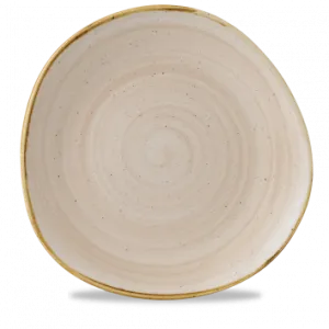 CHURCHILL STONECAST NUTMEG ROUND TRACE PLATE - 11.75"