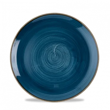 CHURCHILL SUPER VITRIFIED MEDIUM COUPE PLATE JAVA BLUE 21.7 CM