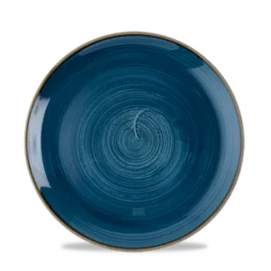 CHURCHILL SUPER VITRIFIED MEDIUM COUPE PLATE JAVA BLUE 21.7 CM