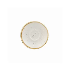 CHURCHILL SUPER VITRIFIED WHITE SPECKLE  ESPRESSO SAUCER  11.8 CM