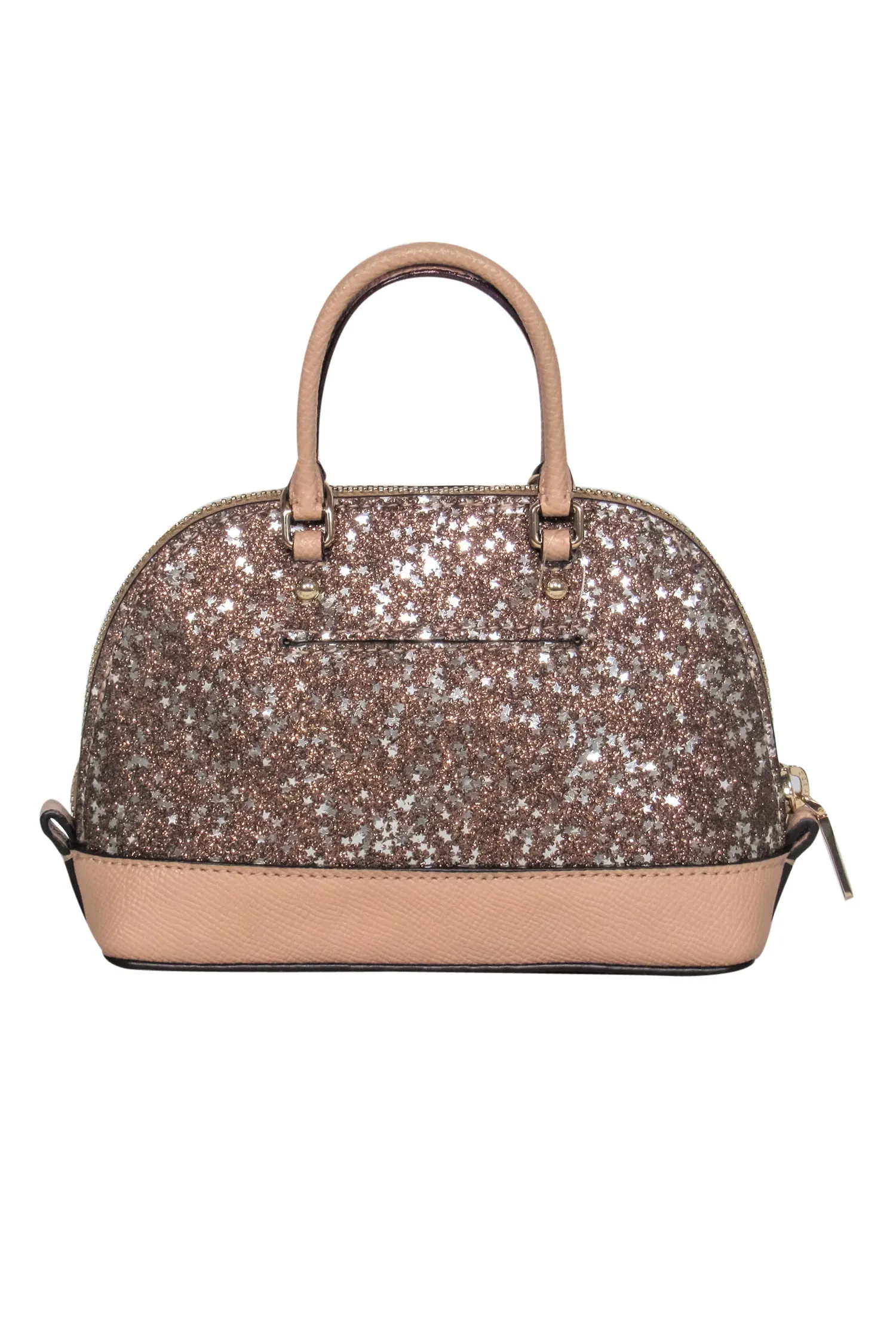 Coach - Gold & Tan Sparkly Star Mini Convertible Crossbody