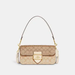 Coach Outlet Morgan Shoulder Bag In Blocked Signature Canvas